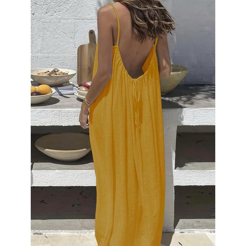 Chic Halter Neck Flowy Mini Dress