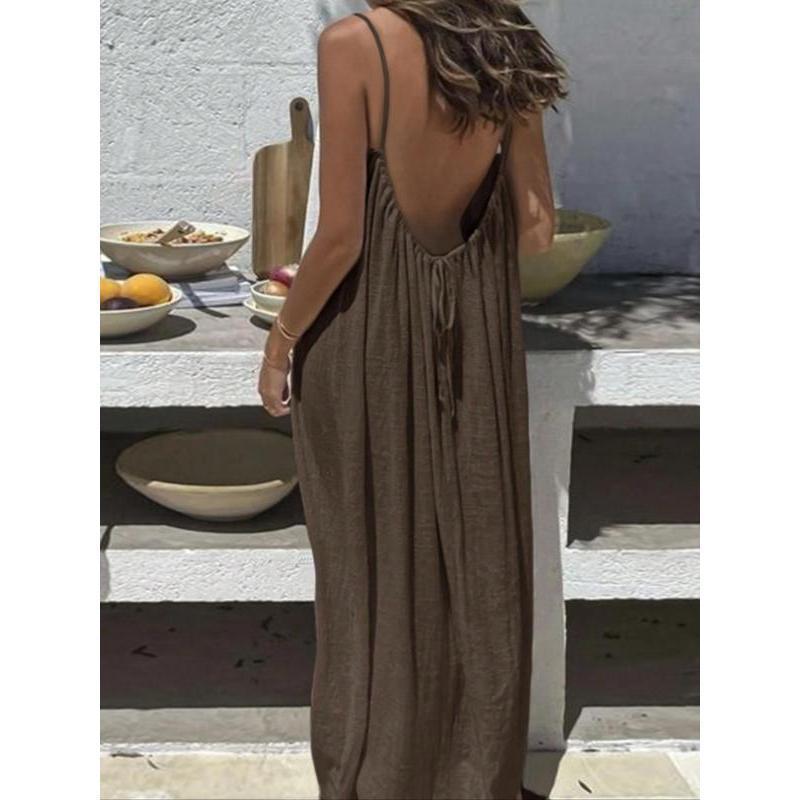 Chic Halter Neck Flowy Mini Dress